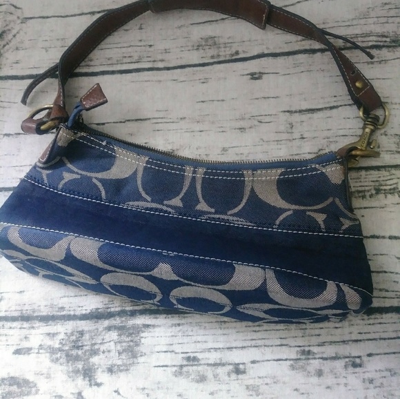 Coach Handbags - 👜denim coach TOTE PURSE  small 👜 11177